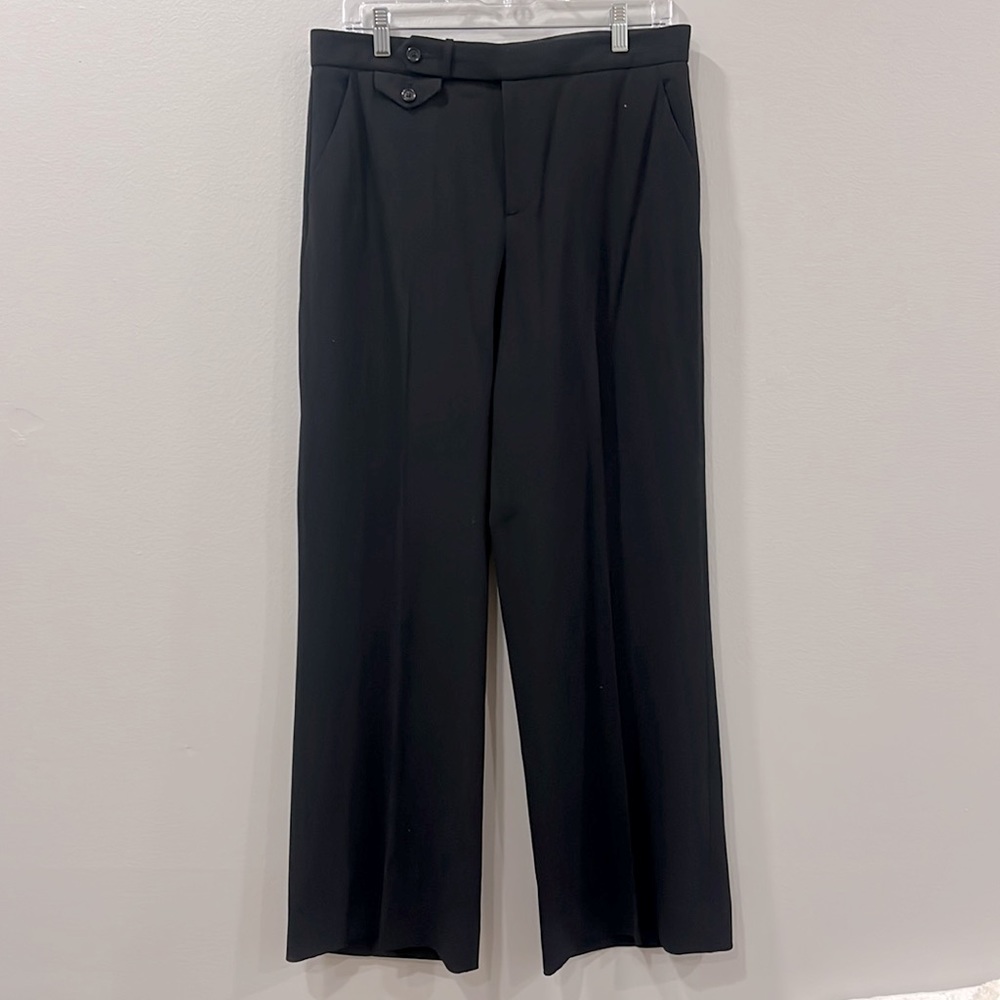 Ralph Lauren Purple Label blackDress pants 10 pristine virgin wool
